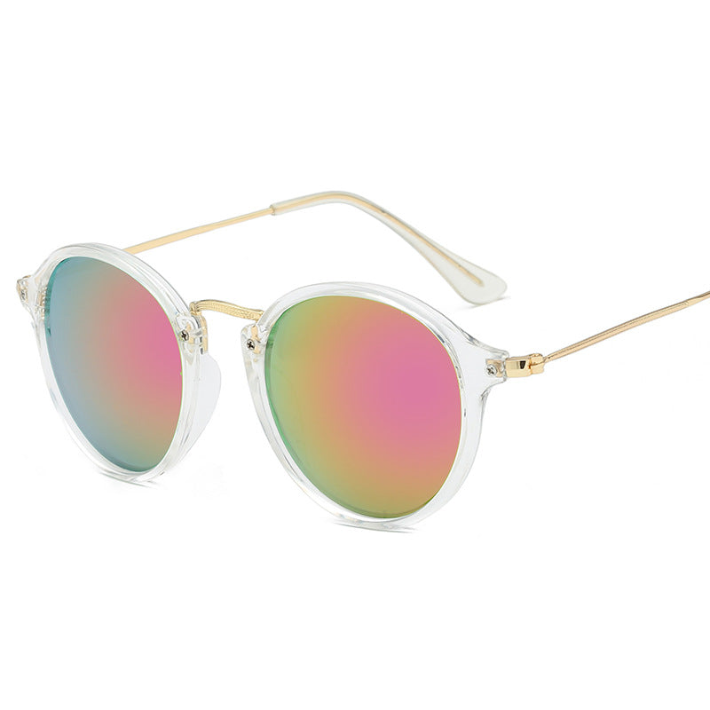 Wholesale Round Gradient Color Film PC Sunglasses